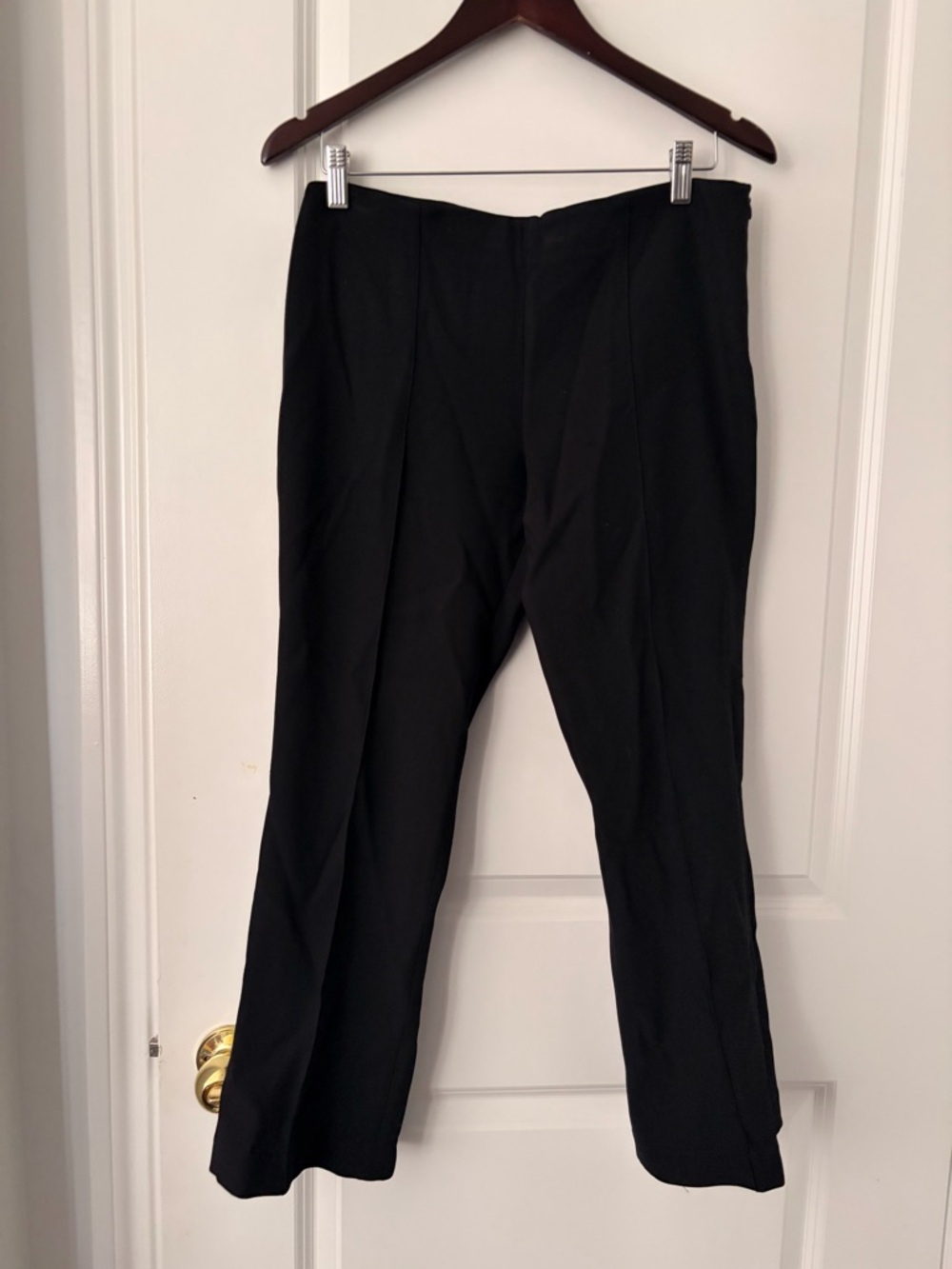 The Row Black Tailored Straight-Leg Trousers